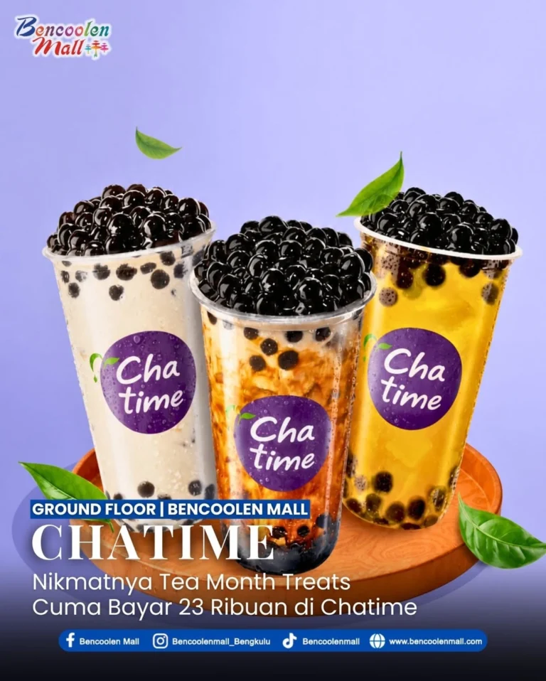 Chatime Bencoolen Mall : Promo Bubble Tea Mulai 23 Ribuan!