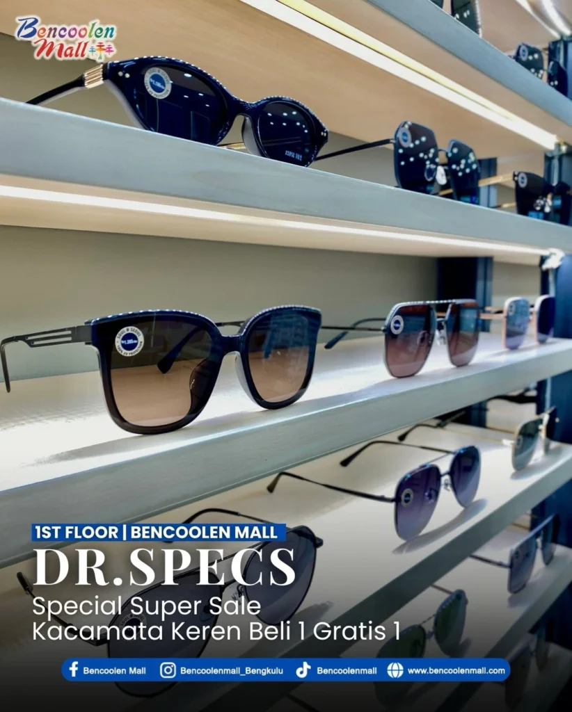 Kacamata Keren Diskon Spesial Beli 1 Gratis 1 di DR. SPECS!