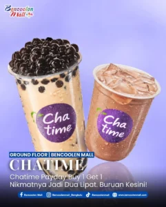 Chatime Buy 1 Get 1, Promo Boba Kekinian Favorit Payday Sale!