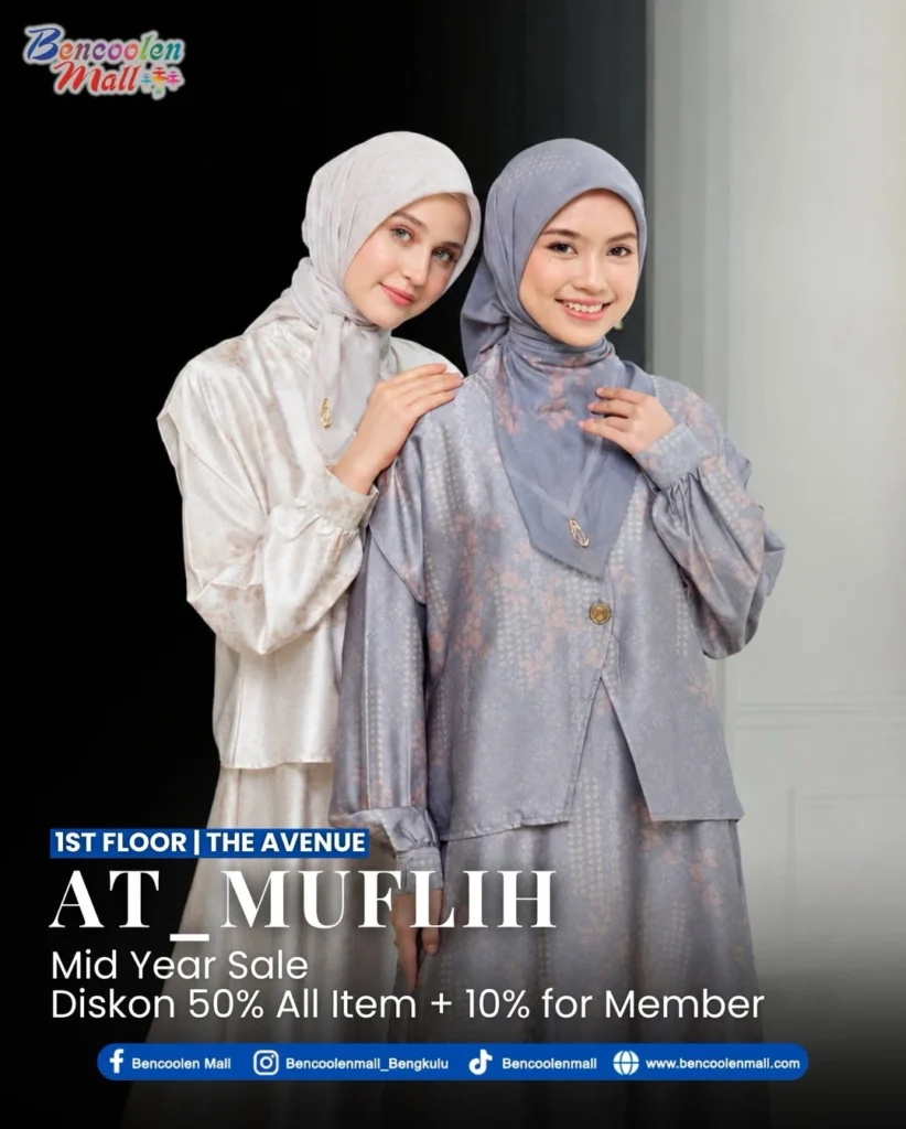 Gamis Muslimah Kekinian Diskon 50% di AT_MUFLIH Bengkulu!