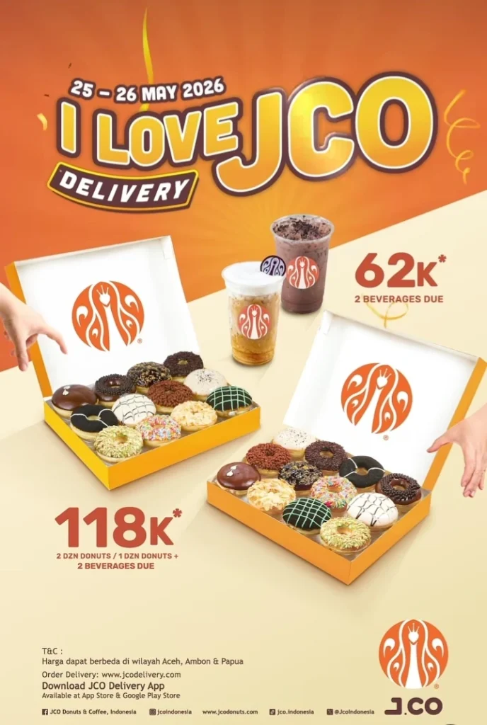 Promo JCO Delivery 2026 Harga Hemat Mulai 62.000 Rupiah!