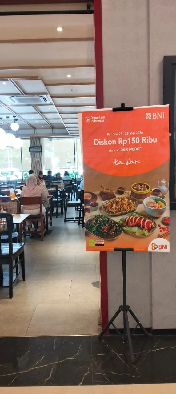 Diskon Rp150.000 di Ta Wan Terdekat dengan QRIS wondr by BNI!