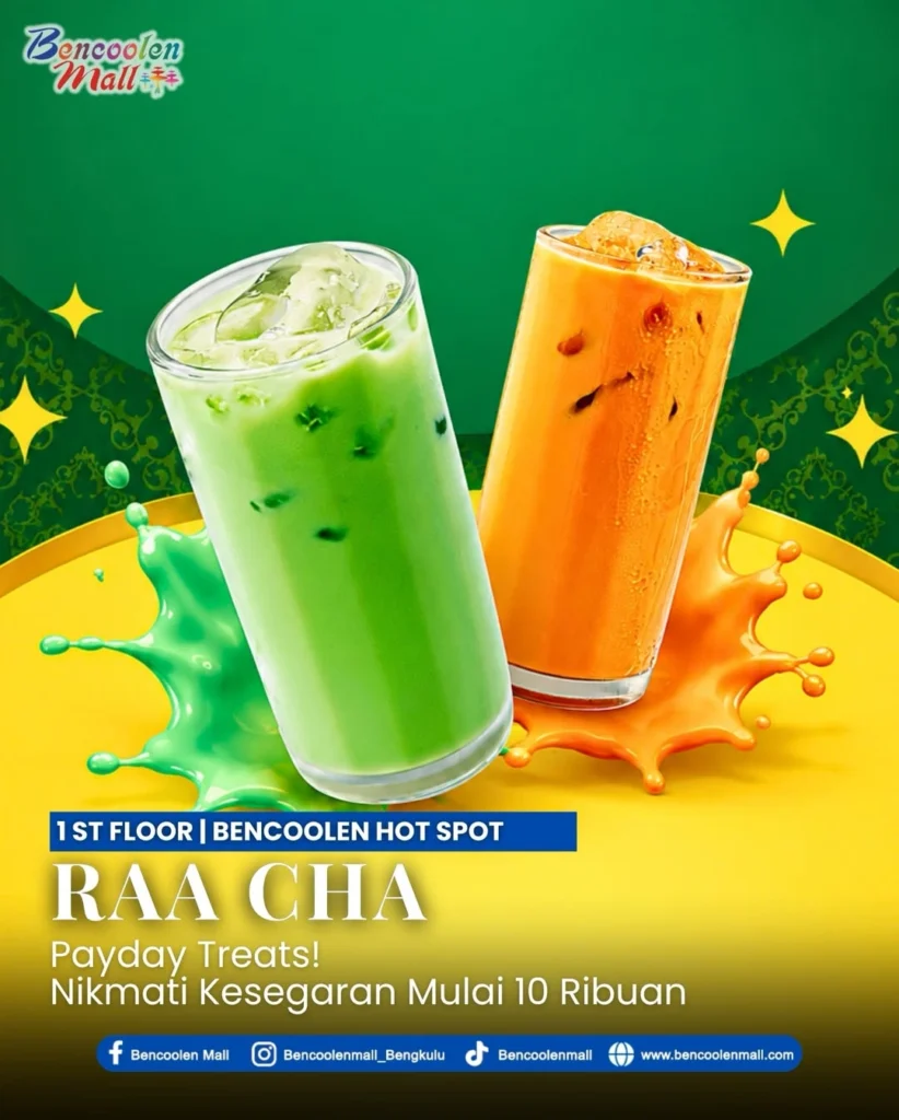 Thai Tea Murah di Bengkulu : Nikmati Payday Treats di Raa Cha!