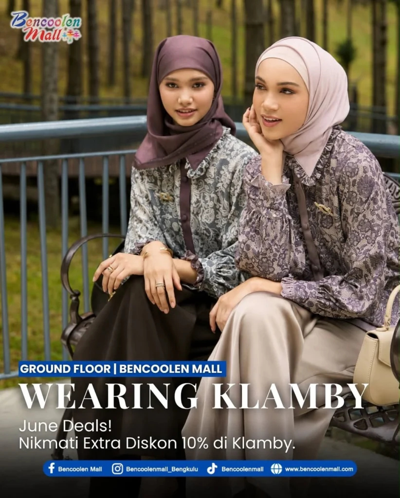 Gamis Klamby Terbaru Diskon 10% Juni 2026 di Bencoolen Mall!