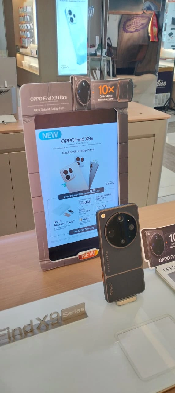 Dapatkan OPPO Find X9s Cashback Rp2 Juta di Bencoolen Mall!