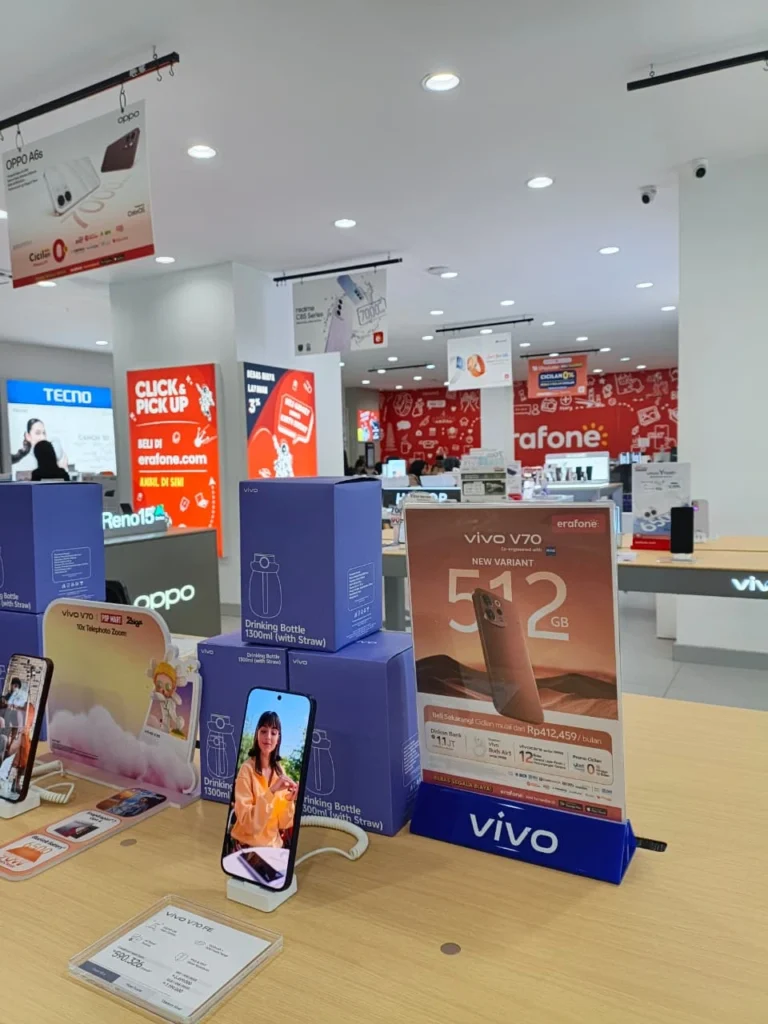 Smartpone Vivo V70 Diskon Bank hingga Rp1,1 Juta di Erafone!