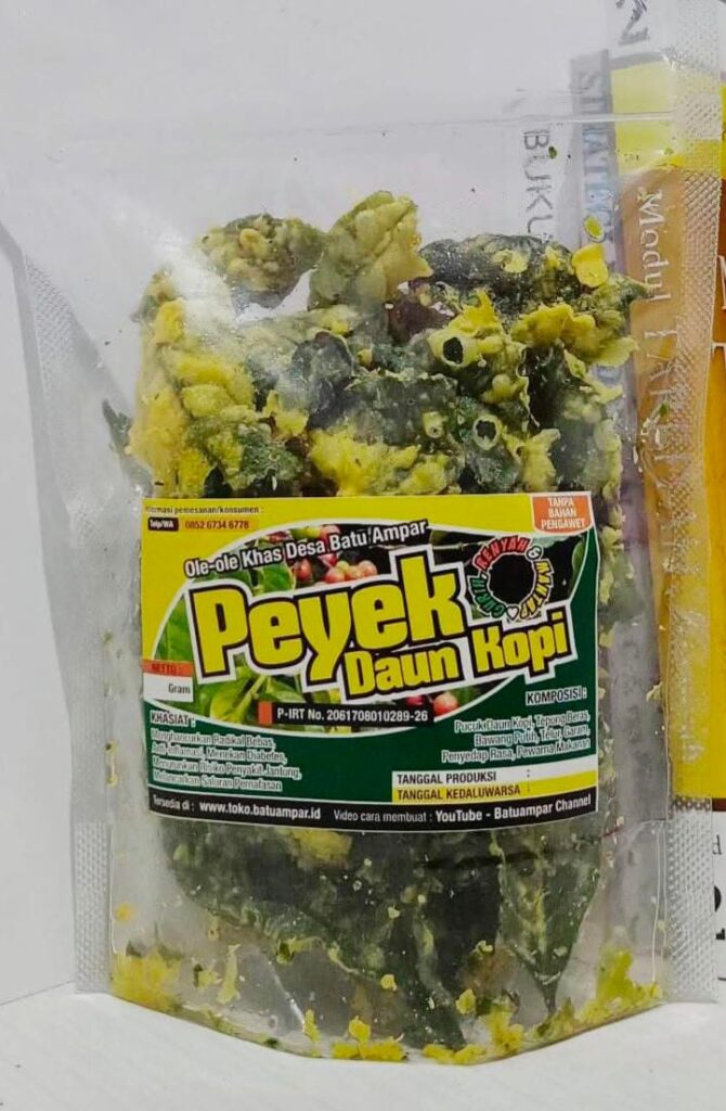 Peyek Daun Kopi Khas Kepahiang, Oleh-Oleh Unik Bengkulu!