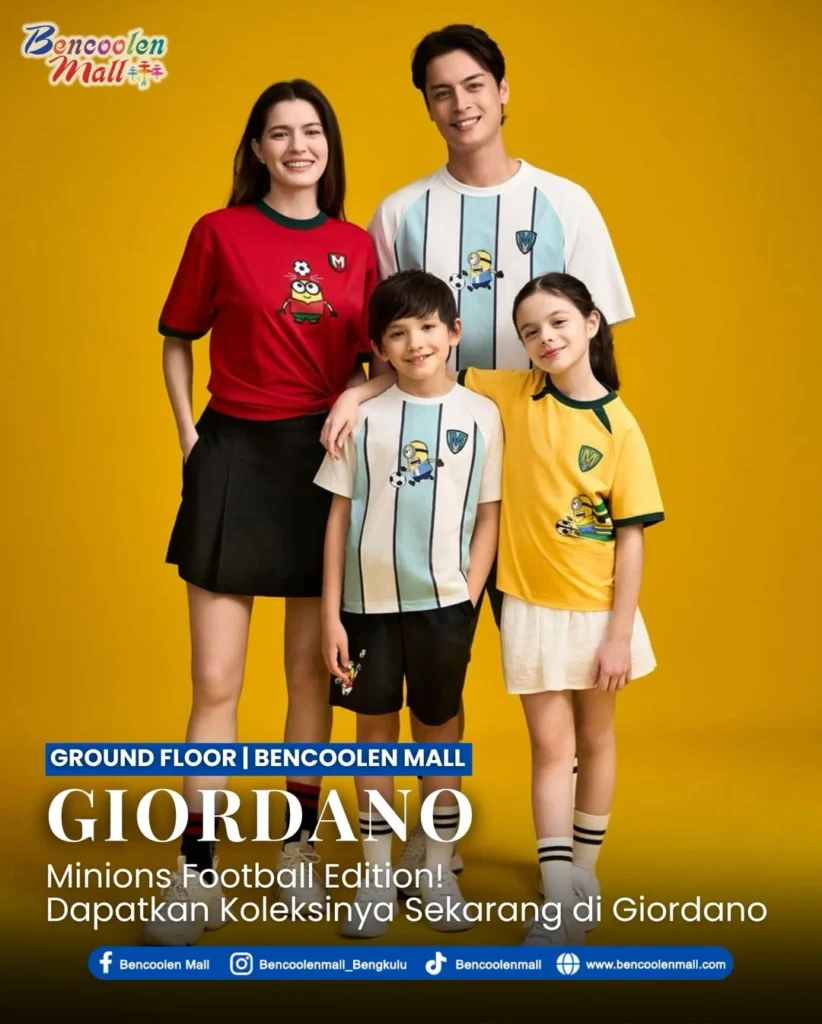 Kaos Minions Football Edition Giordano Terbaru di Bencoolen Mall!